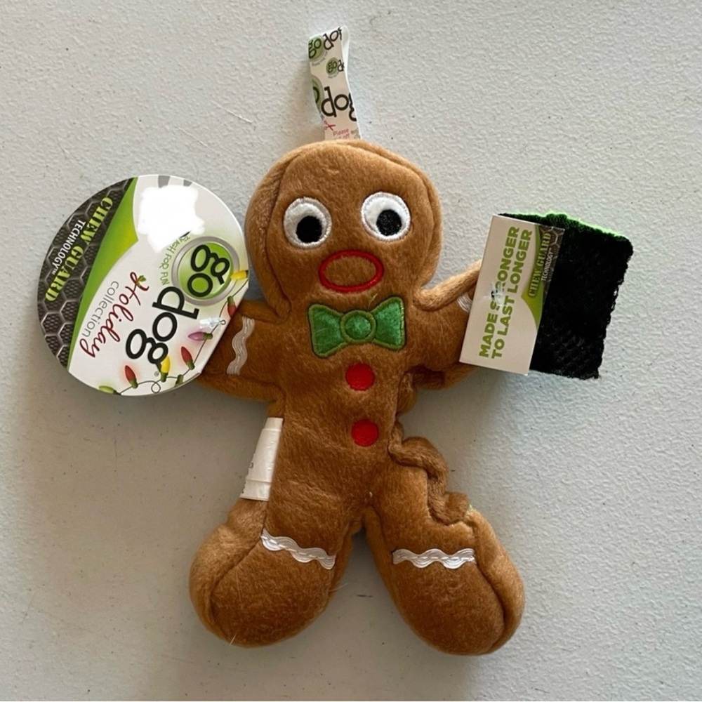 Dog Toy: Gingerbread Squeaky Dog Toy